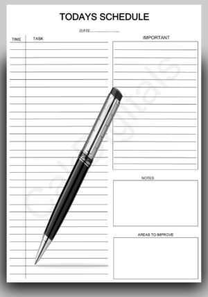 Daily Planner Sheet