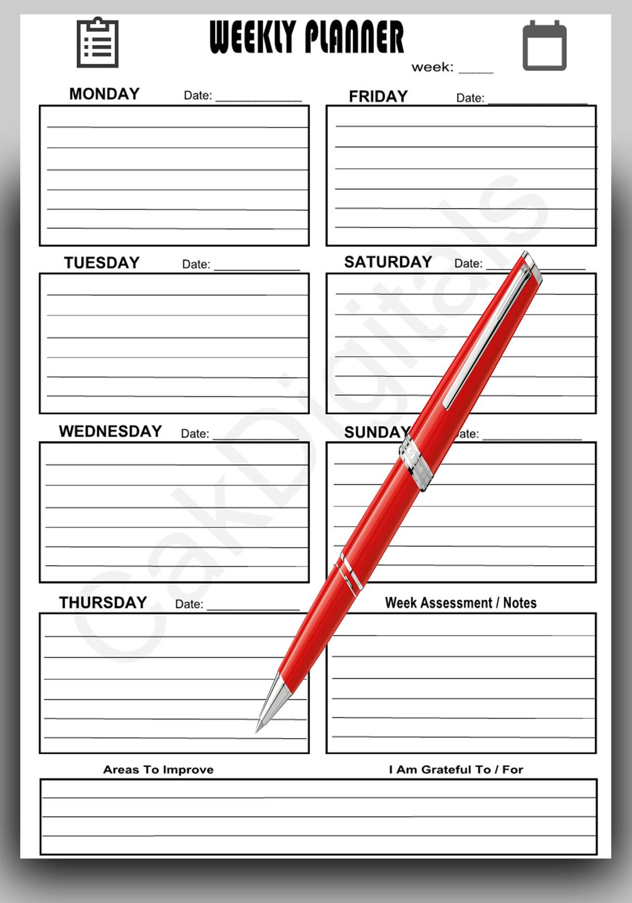 Weekly Planner Scheduler